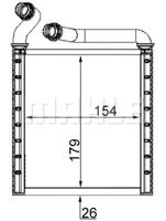 Kachelradiateur, interieurverwarming MAHLE, u.a. für VW, Skoda - thumbnail