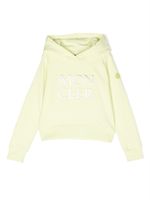 Moncler Enfant hoodie en coton à logo brodé - Vert - thumbnail