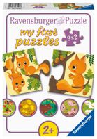 Ravensburger puzzel 9x2 stukjes dieren en hun kinderen