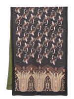 ETRO foulard à motif cachemire jacquard - Noir