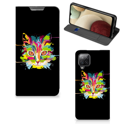 Samsung Galaxy A12 Magnet Case Cat Color Samsung Galaxy A12 Magnet Case Cat Color