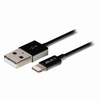 Nedis CCGB39300BK10 Sync And Charge-kabel Apple Lightning - Usb-a Male 1,0 M Zwart