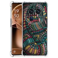 OPPO Find X6 Pro Doorzichtige Silicone Hoesje Aztec