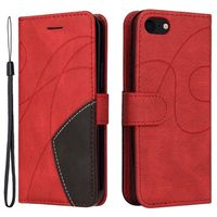 Bi-Color Series iPhone 7/8/SE (2020)/SE (2022) Wallet Case - Rood - thumbnail