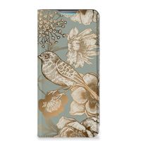 Smart Cover voor Samsung Galaxy A53 Vintage Bird Flowers - thumbnail