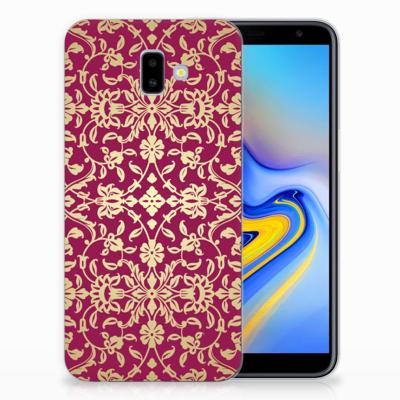Siliconen Hoesje Samsung Galaxy J6 Plus (2018) Barok Pink Siliconen Hoesje Samsung Galaxy J6 Plus (2018) Barok Pink