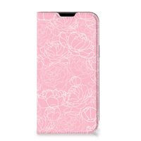 Apple iPhone 14 Plus Smart Cover White Flowers