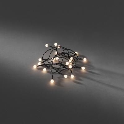 Konstsmide 1492-107 Motief lichtketting Binnen werkt op batterijen Aantal lampen 50 LED Warmwit Verlichte lengte: 3.92 m Timer