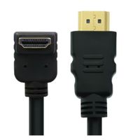 HDMI Cable v2.0a 90°angled ,Out,Gilded,M/M,1.8m - thumbnail