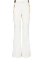 Balmain pantalon de ski à bandes monogrammées - Blanc