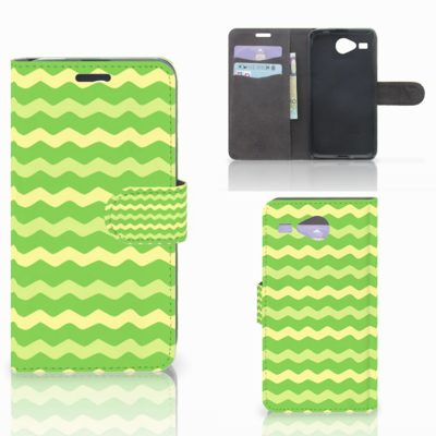 Acer Liquid Z520 Telefoon Hoesje Waves Green