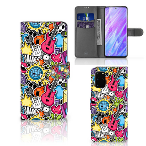 Samsung Galaxy S20 Plus Wallet Case met Pasjes Punk Rock