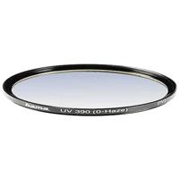 Hama UV-filter (UV-bescherming en bescherming, 4-voudige compensatie, antireflecterende behandeling, voor 49 mm cameralens, O-Haze, behandeld) zwart