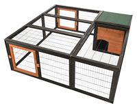 TRIXIE Buitenverblijf, Natura C, 150 x 53 x 150 cm, zwart-bruin