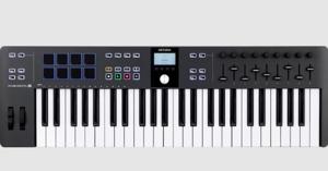 Arturia Keylab Essential 49 MK3 MIDI toetsenbord 49 toetsen USB Zwart, Wit