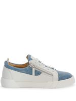 Giuseppe Zanotti baskets Frankie en jean - Blanc