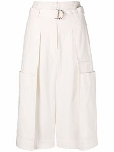 LEMAIRE short à taille ceinturée - Blanc