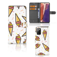 Samsung Galaxy Note 20 Book Cover Icecream - thumbnail