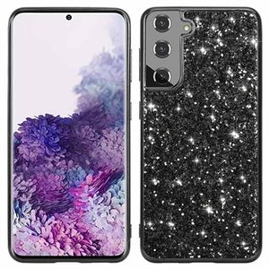 Samsung Galaxy S21 FE 5G Glitter Series Hybrid Case - Zwart