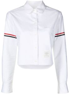 Thom Browne chemise crop en coton - Blanc