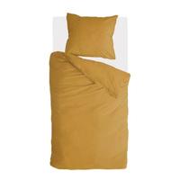 Walra Vintage Cotton Dekbedovertrek 140 x 220/240 cm - Honing mosterd