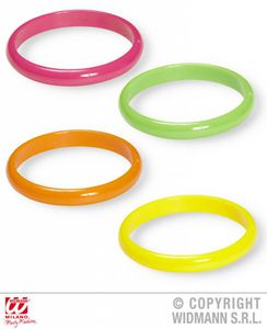 Set van 4 Neon armbanden