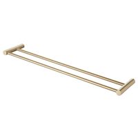 Dubbele Handdoekrek BWS Goldy 60 cm Messing Geborsteld Goud