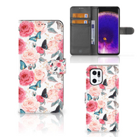 OPPO Find X5 Pro Hoesje Butterfly Roses