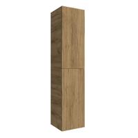 Muebles Raya kolomkast ribbelfront 160cm warm eiken - thumbnail