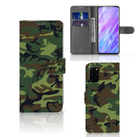 Samsung Galaxy S20 Plus Telefoon Hoesje Army Dark - thumbnail