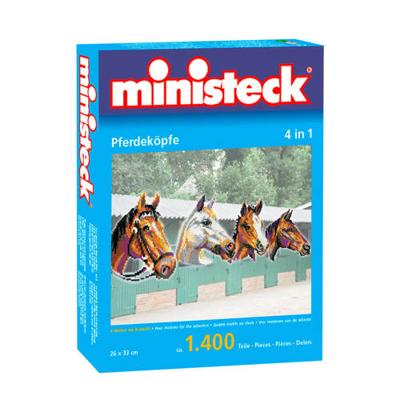 Ministeck paardenhoofden 1400 steentjes Ministeck paardenhoofden 1400 steentjes