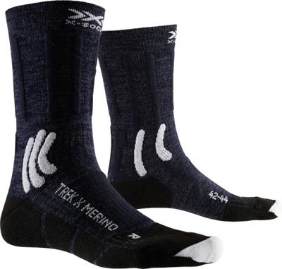 X-Socks wandelsokken Trek X wol/nylon zwart/wit