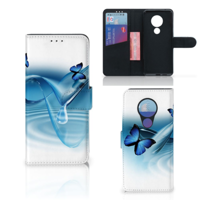 Nokia 7.2 | Nokia 6.2 Telefoonhoesje met Pasjes Vlinders