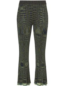 Proenza Schouler White Label pantalon Space Dye en maille nervurée - Bleu