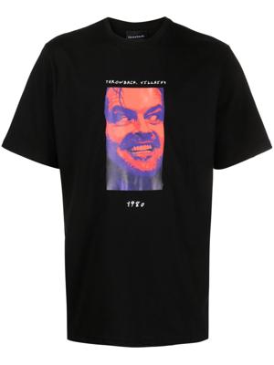 Throwback. Katoenen T-shirt - Zwart