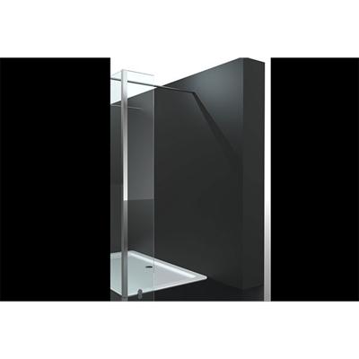 Douchewand Erico 30x200cm Antikalk Helder Glas Chroom Hoekprofiel 8mm Veiligheidsglas Easy Clean