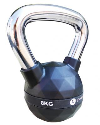 Sveltus kettlebell Diamond 8 kg staal/polyurenthaan zwart