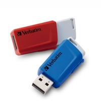 Verbatim V Store N CLICK USB-stick 32 GB Rood, Blauw 49308 USB 3.2 Gen 1 (USB 3.0) - thumbnail