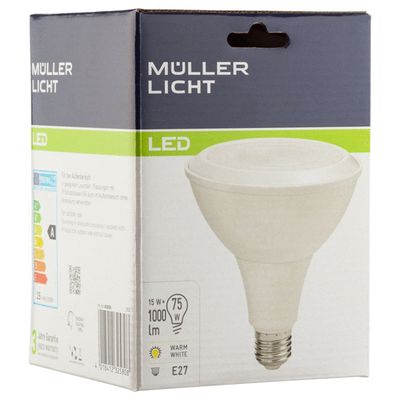 Müller-Licht 400066 LED-lamp Energielabel G (A - G) E27 Reflector 15 W = 75 W Warmwit (Ø x l) 120 mm x 132 mm 1 stuk(s)