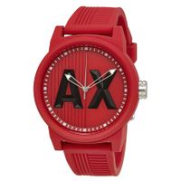 Horlogeband Armani Exchange AX1453 Silicoon Rood 22mm - thumbnail