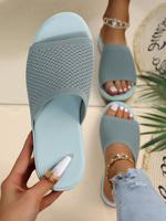 Summer Casual Plain Slide Sandals