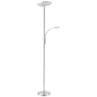 Just Light 11858-55 Staande LED-lamp met leeslamp LED 28 W Staal