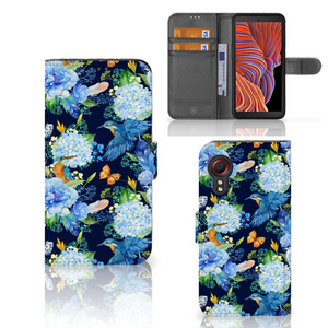 Telefoonhoesje met Pasjes voor Samsung Galaxy Xcover 5 IJsvogel