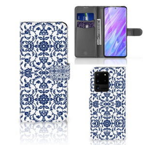 Samsung Galaxy S20 Ultra Hoesje Flower Blue