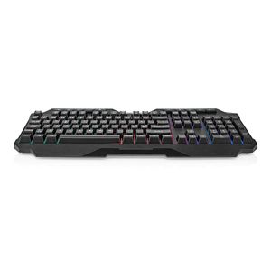 Nedis Bedraad Gaming Toetsenbord | USB Type-A | Membrane Toetsen | LED | QWERTY | Scandinavisch | USB Gevoed | Lengte stroomkabel: 1.30 m | Multimedia