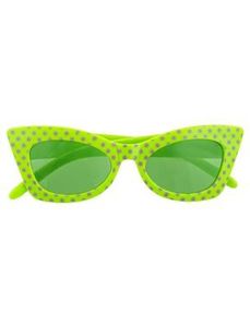 Rock 'n Roll Bril Fluor Groen