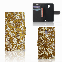 Wallet Case Nokia 2 Barok Goud