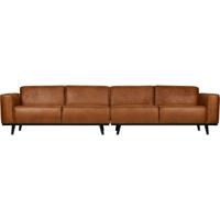 Bank Statement XL 4-zits eco leer cognac 372 cm