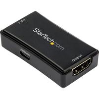 StarTech.com HDMI-booster 4K 60Hz 14 m, stroomvoorziening via USB, HDMI-inline versterker en repeater, ondersteuning 7.1 surround audio (HDBOOST4K2)