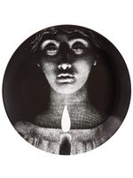 Fornasetti assiette murale Tema e Variazioni N.190 peinte à la main - Noir